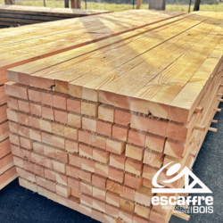 Chevron non raboté 3.00 ml x 7.5 x 11 cm - Douglas - Normé C24 - non traité